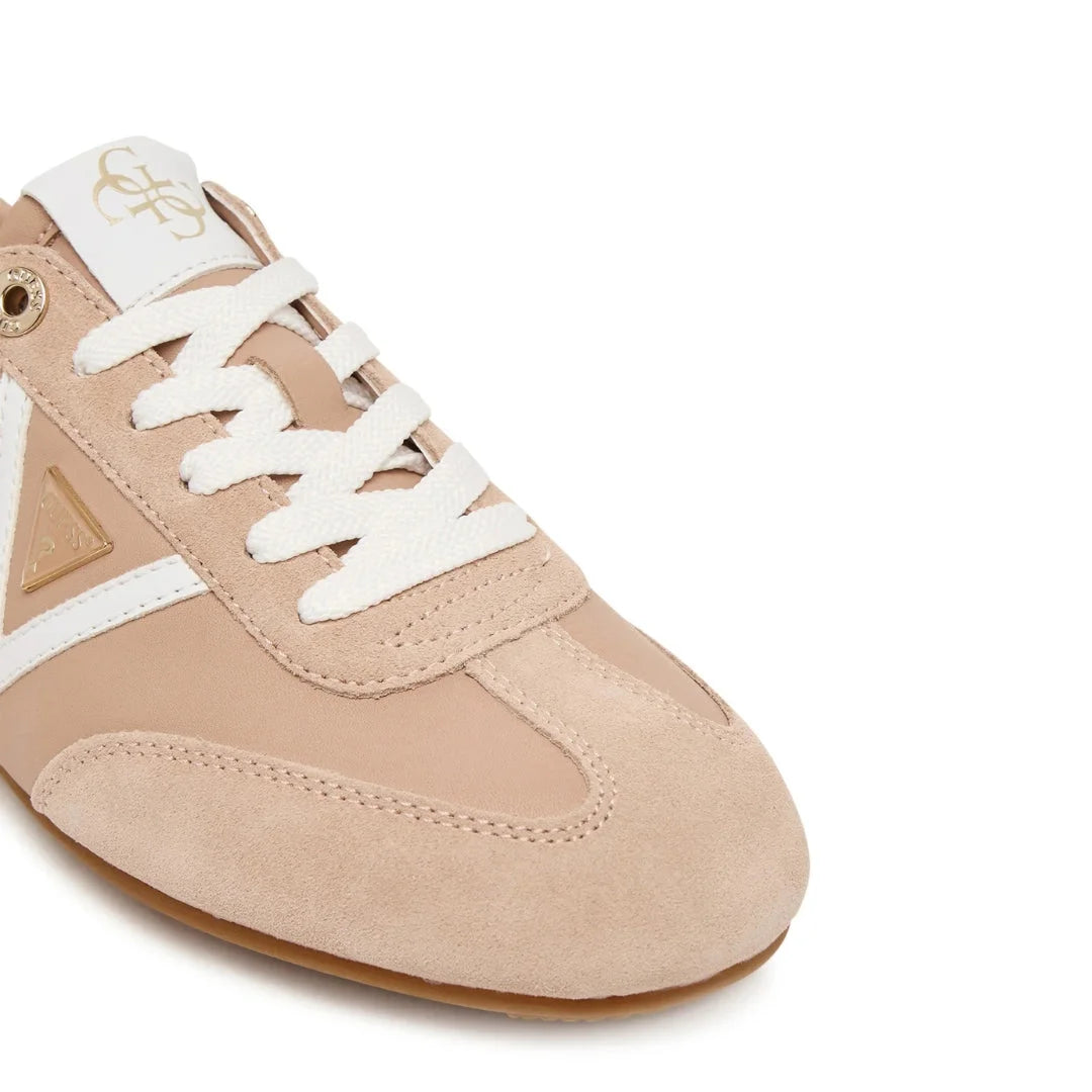GUESS Relli Genuine Leather Sneakers Women - BEG