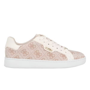GUESS Renzy Debossed Logo Low-Top Sneakers - BEI - Beige / 35.5