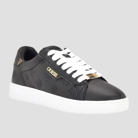 GUESS Renzy Debossed Logo Low-Top Sneakers - BLK Shoes