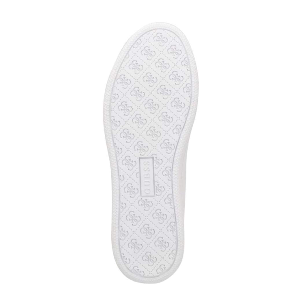 GUESS Renzy Debossed Logo Low-Top Sneakers - WHT Shoes