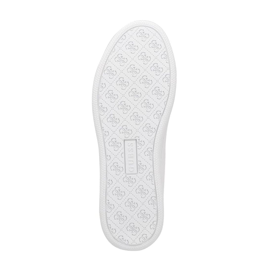 GUESS Renzy Debossed Logo Low-Top Sneakers - WHT
