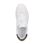 GUESS Renzy Debossed Logo Low-Top Sneakers - WHT
