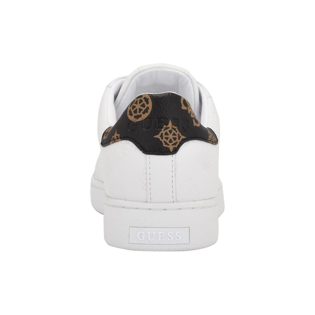 GUESS Renzy Debossed Logo Low-Top Sneakers - WHT