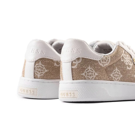 GUESS Renzy Debossed Logo Low-Top Sneakers - WHTBEG