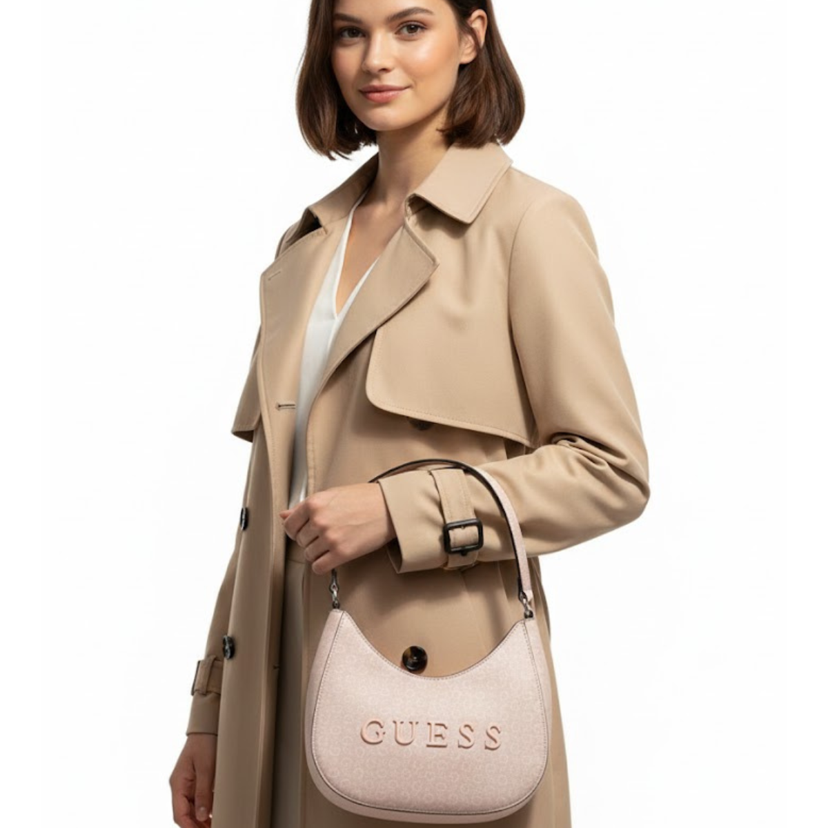 GUESS Rosse Shoulder Bag Women - PNK - Pink