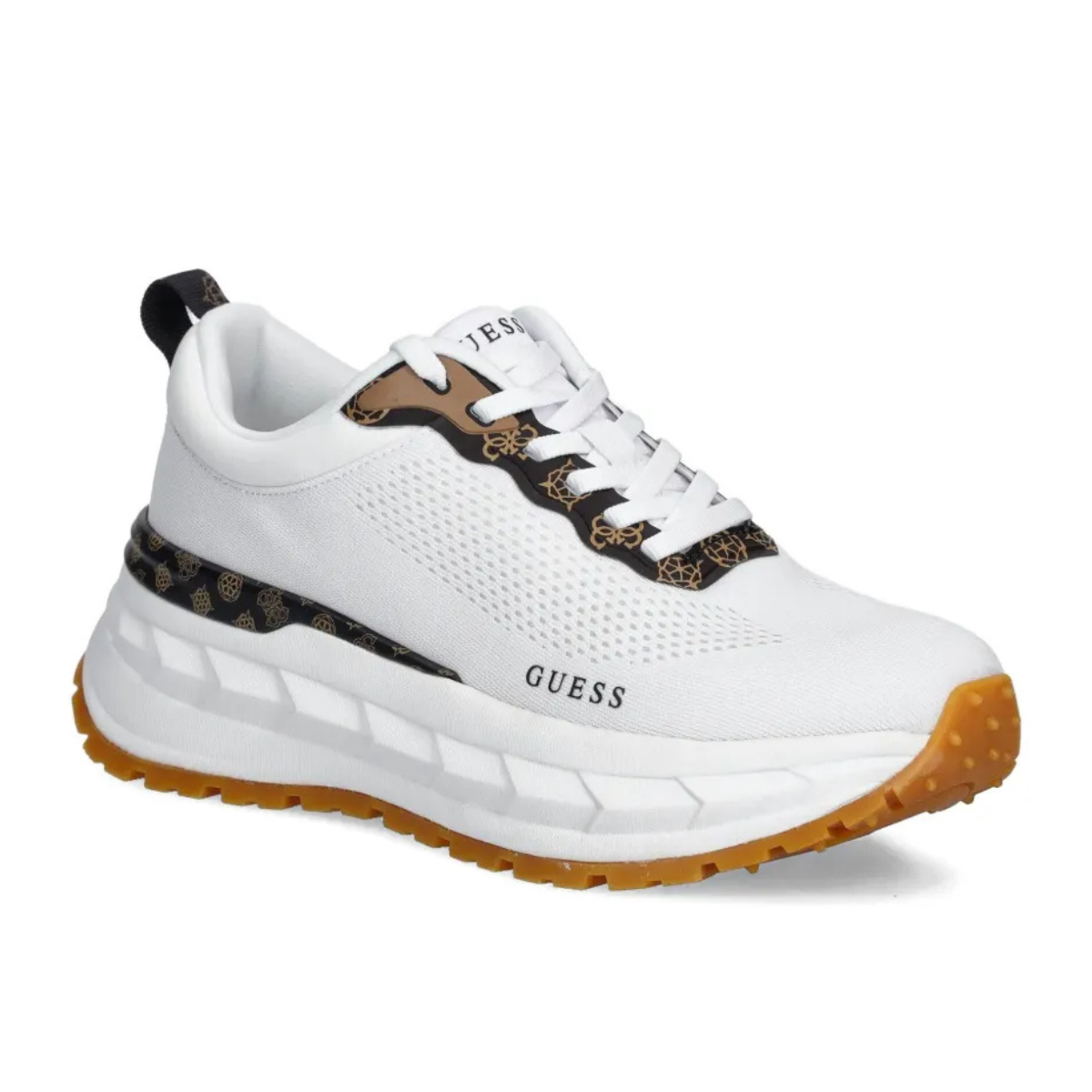 Guess Runit2 Sneakers Women-WHTBRN