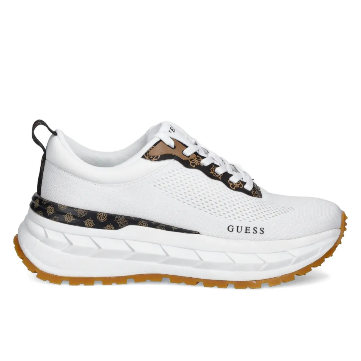 Guess Runit2 Sneakers Women-WHTBRN - White-Brown / 36