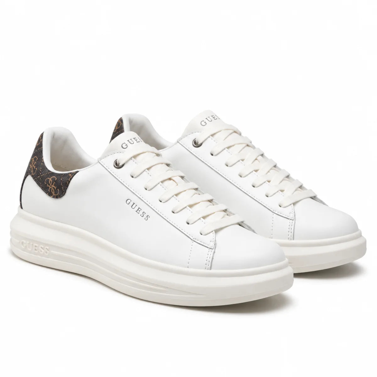 GUESS Salerno Carryvor Sneakers Men - WHT - Black / 39