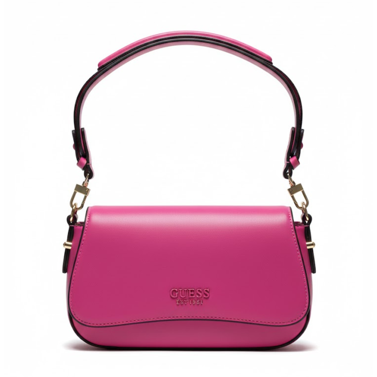GUESS SARITA Convertible Crossbody Flap Shoulder Bag - PNK - Pink