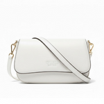 GUESS SARITA Convertible Crossbody Flap Shoulder Bag - WHT - White