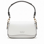GUESS SARITA Convertible Crossbody Flap Shoulder Bag - WHT - White