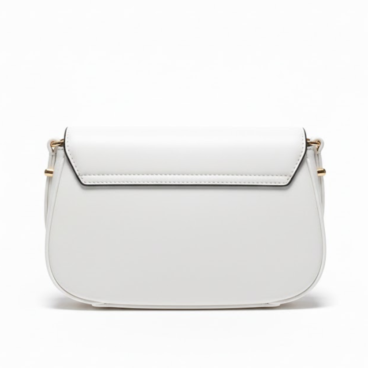 GUESS SARITA Convertible Crossbody Flap Shoulder Bag - WHT - White