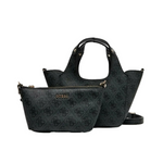 GUESS SCHULTERTASCHE CALISTA 2 IN 1 MINI HANDTASCHE - COL - Coal