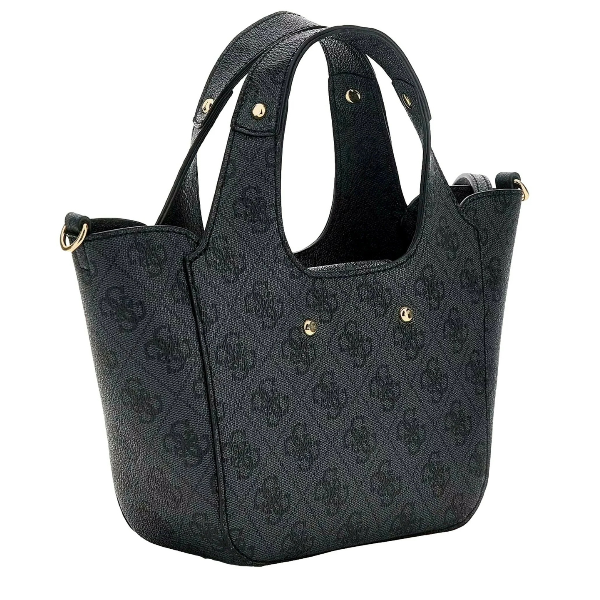 GUESS SCHULTERTASCHE CALISTA 2 IN 1 MINI HANDTASCHE - COL - Coal