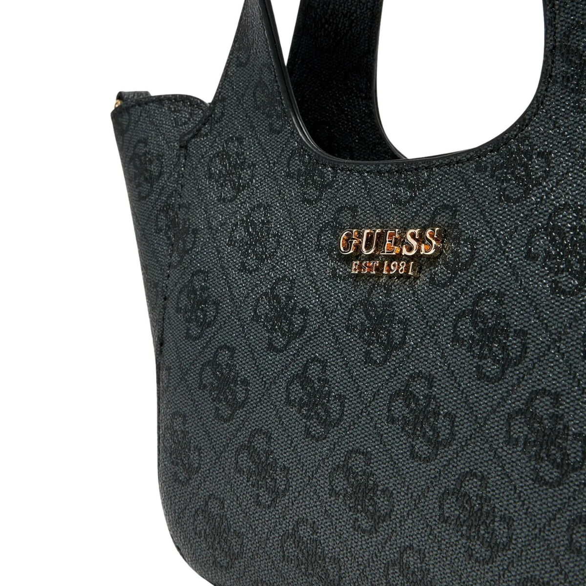 GUESS SCHULTERTASCHE CALISTA 2 IN 1 MINI HANDTASCHE - COL - Coal