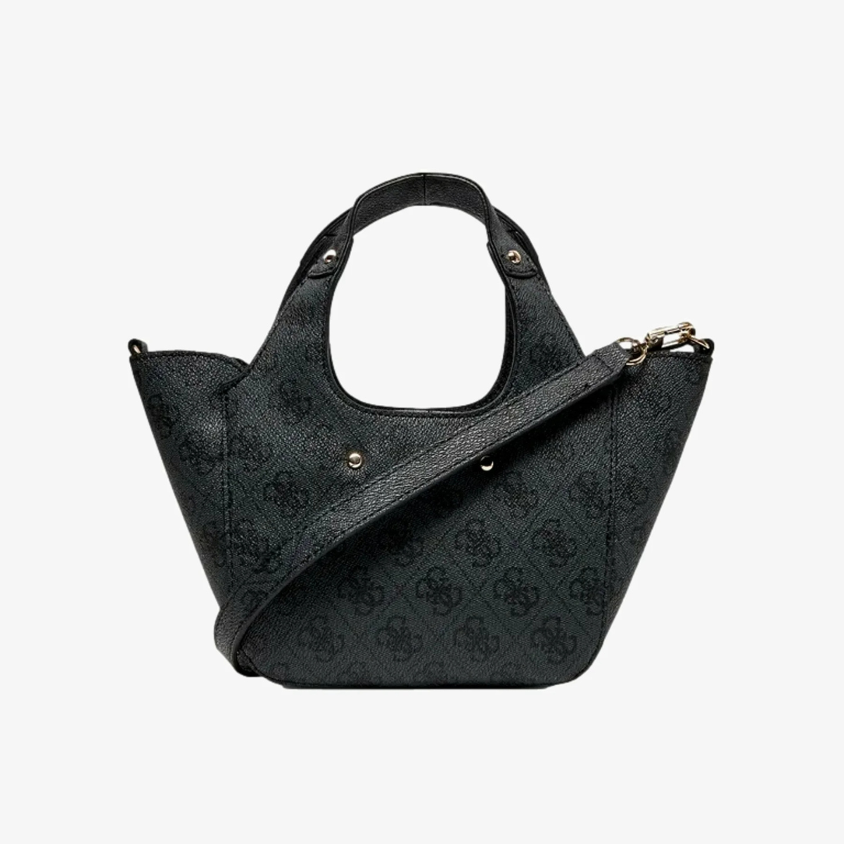 GUESS SCHULTERTASCHE CALISTA 2 IN 1 MINI HANDTASCHE - COL - Coal