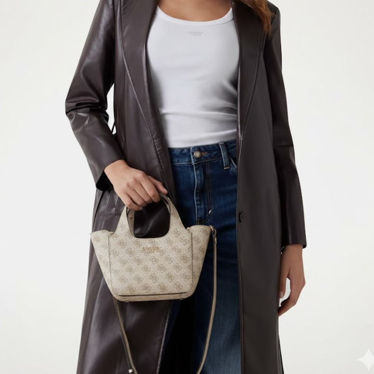 GUESS SCHULTERTASCHE CALISTA 2 IN 1 MINI HANDTASCHE - PNK - Pink