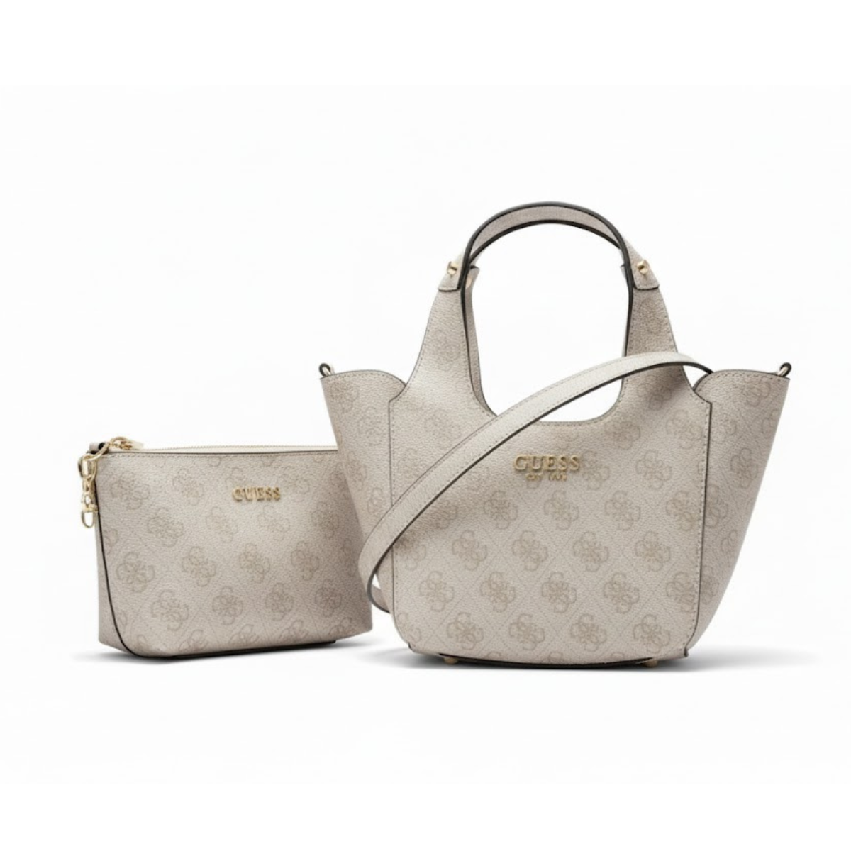 GUESS SCHULTERTASCHE CALISTA 2 IN 1 MINI HANDTASCHE - PNK - Pink