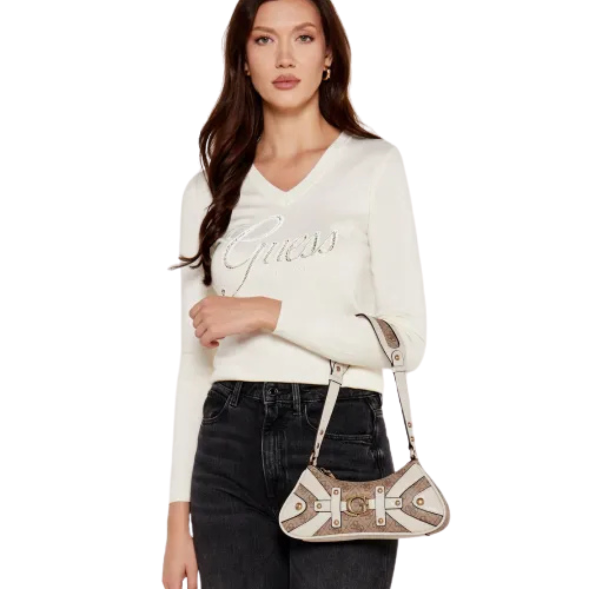 GUESS schwarz Women Handbag - BEG - Beige