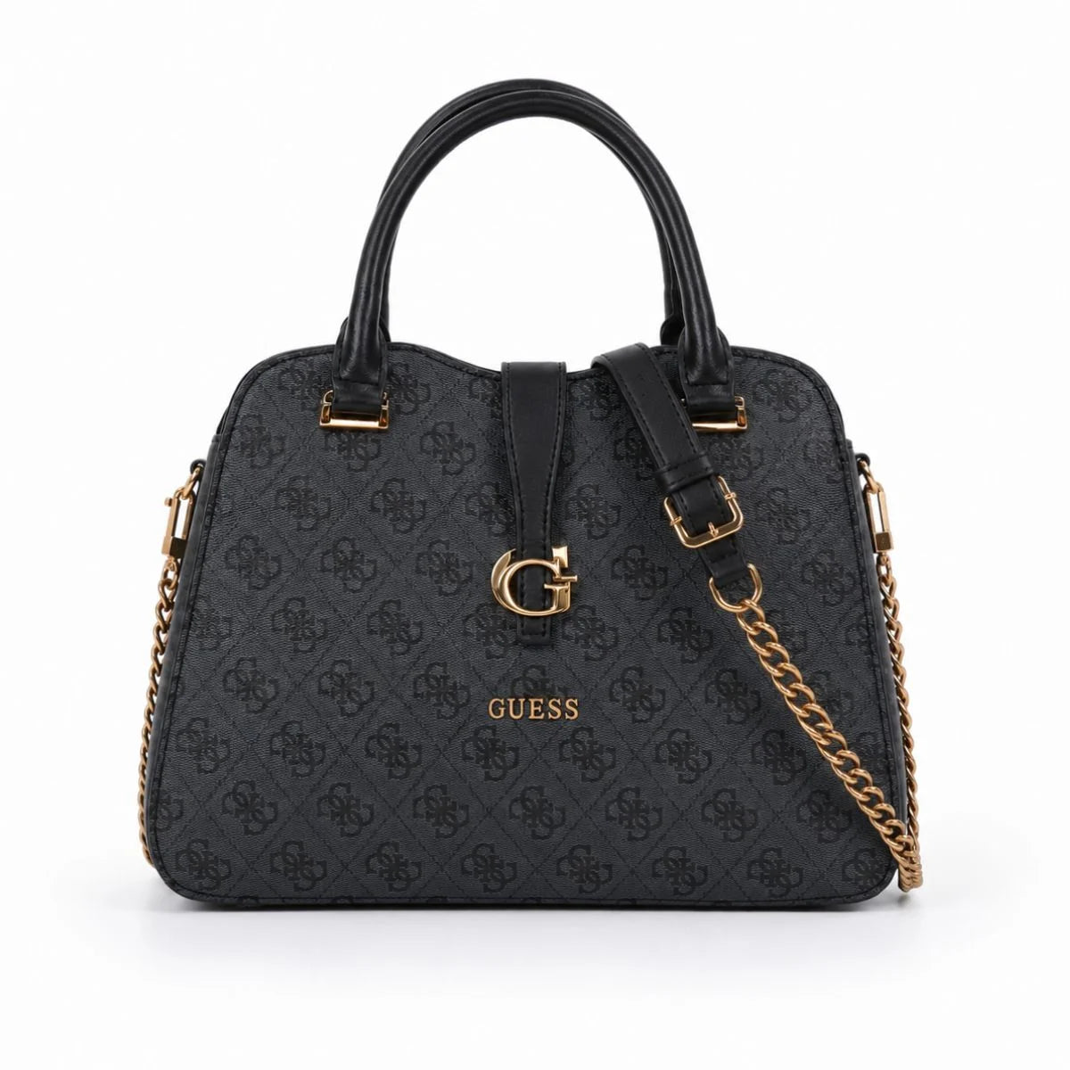 GUESS Sela SATCHEL Bag Handbag Women - COL - Coal