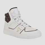 GUESS Senen Quattro G High-Top Sneakers Men - WHT Shoes