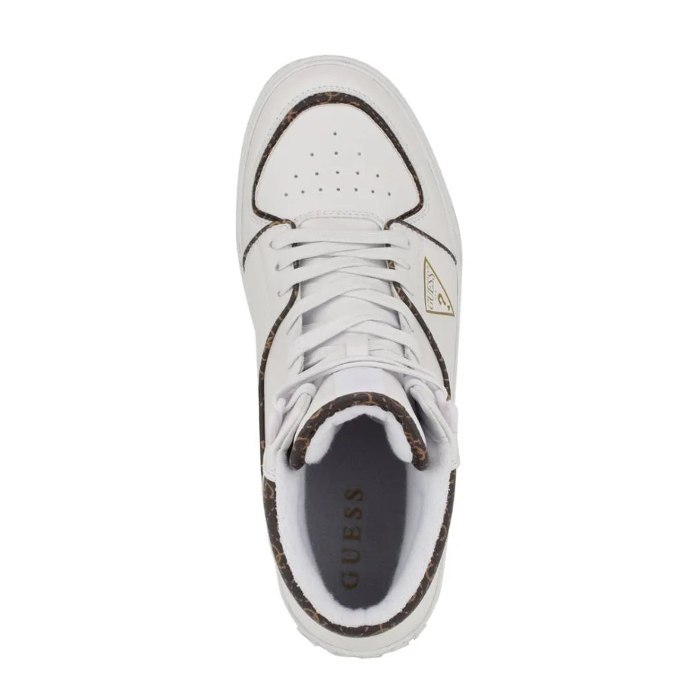 GUESS Senen Quattro G High-Top Sneakers Men - WHT Shoes