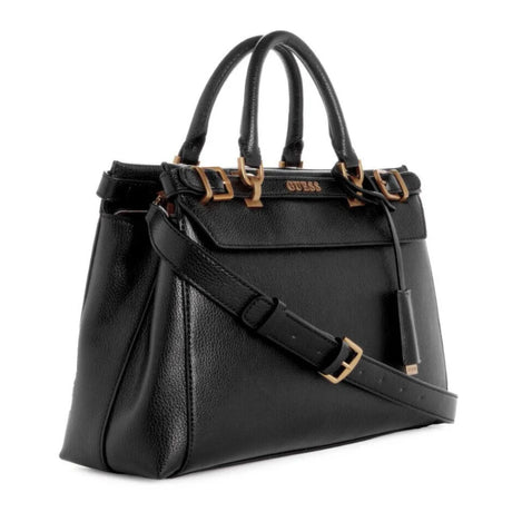 GUESS Sestri Luxury Satchel Handbag - BLK - Black