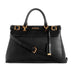 GUESS Sestri Luxury Satchel Handbag - BLK - Black