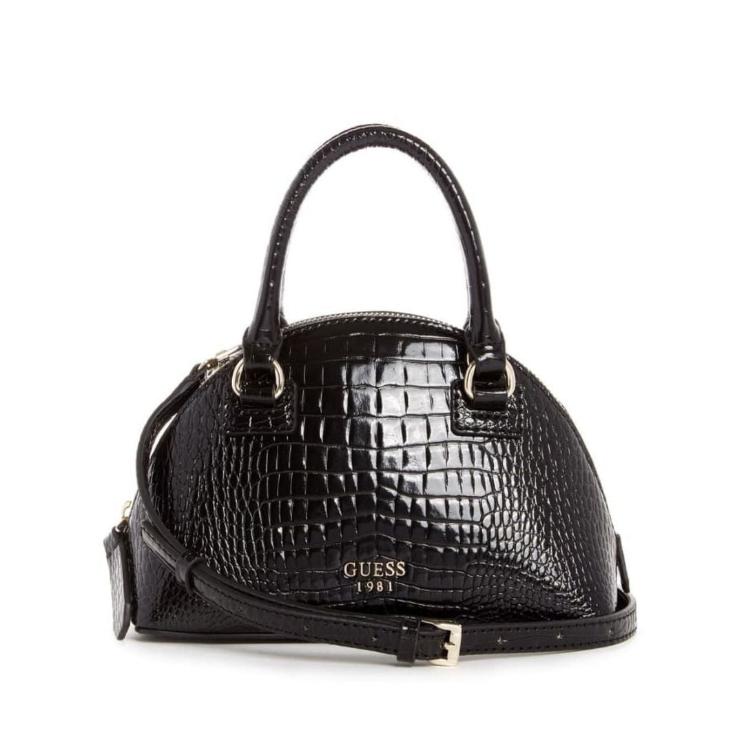 GUESS Shilan Croc Mini Crossbody Bag Women - BLK - Black