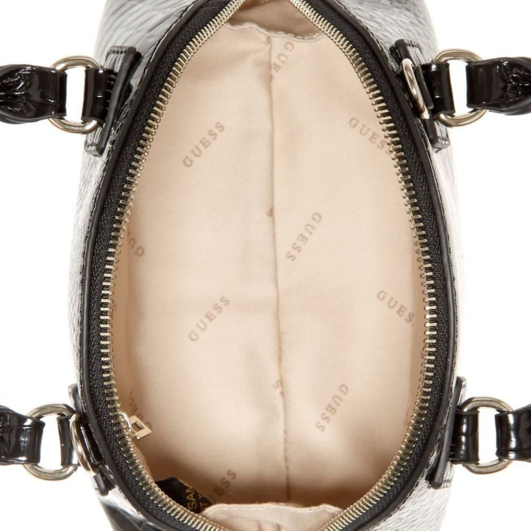 GUESS Shilan Croc Mini Crossbody Bag Women - BLK - Black