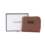 Guess Signature G Logo Monogram Flap Clutch