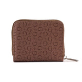 Guess Signature G Logo Monogram Flap Clutch