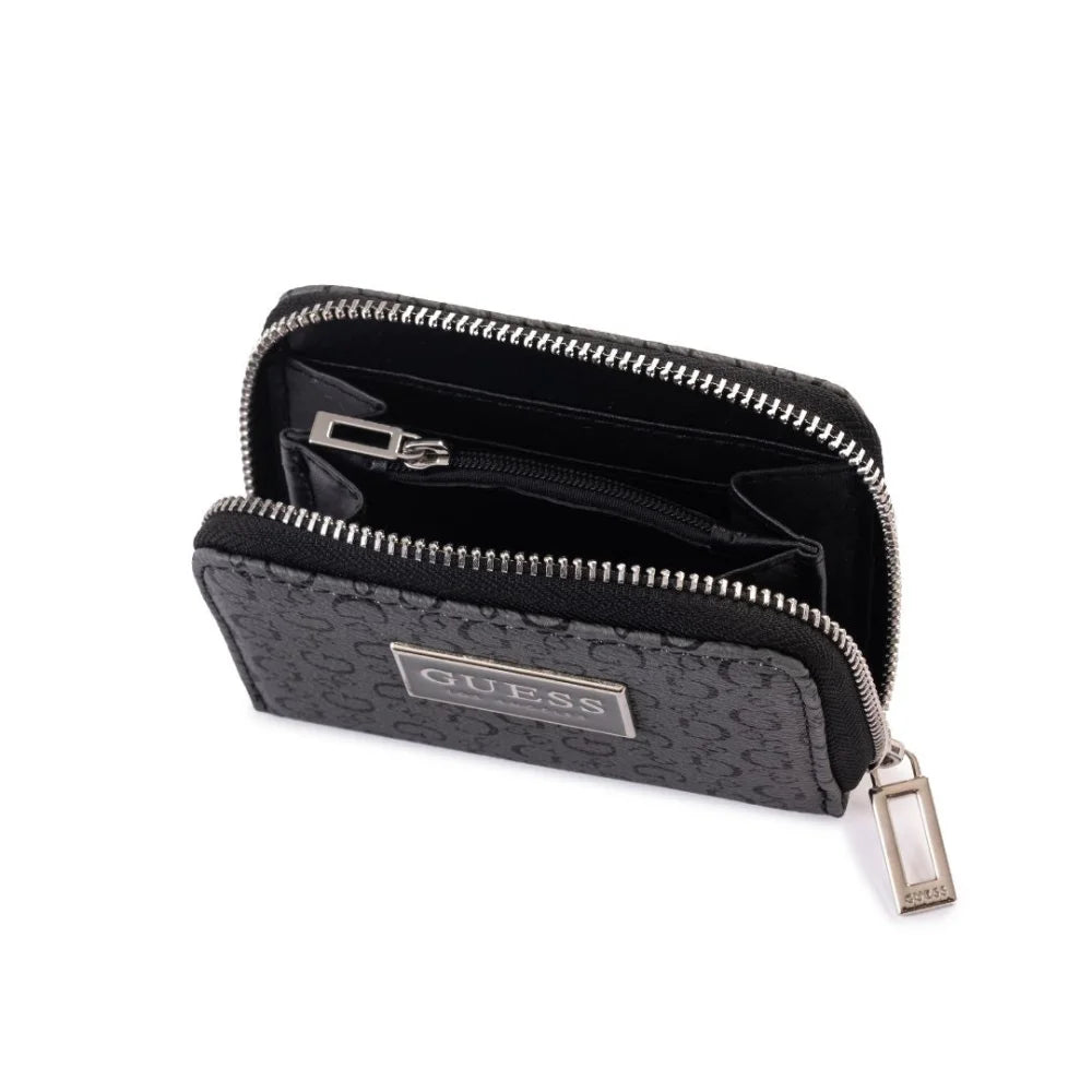 Guess Signature G Logo Monogram Flap Clutch