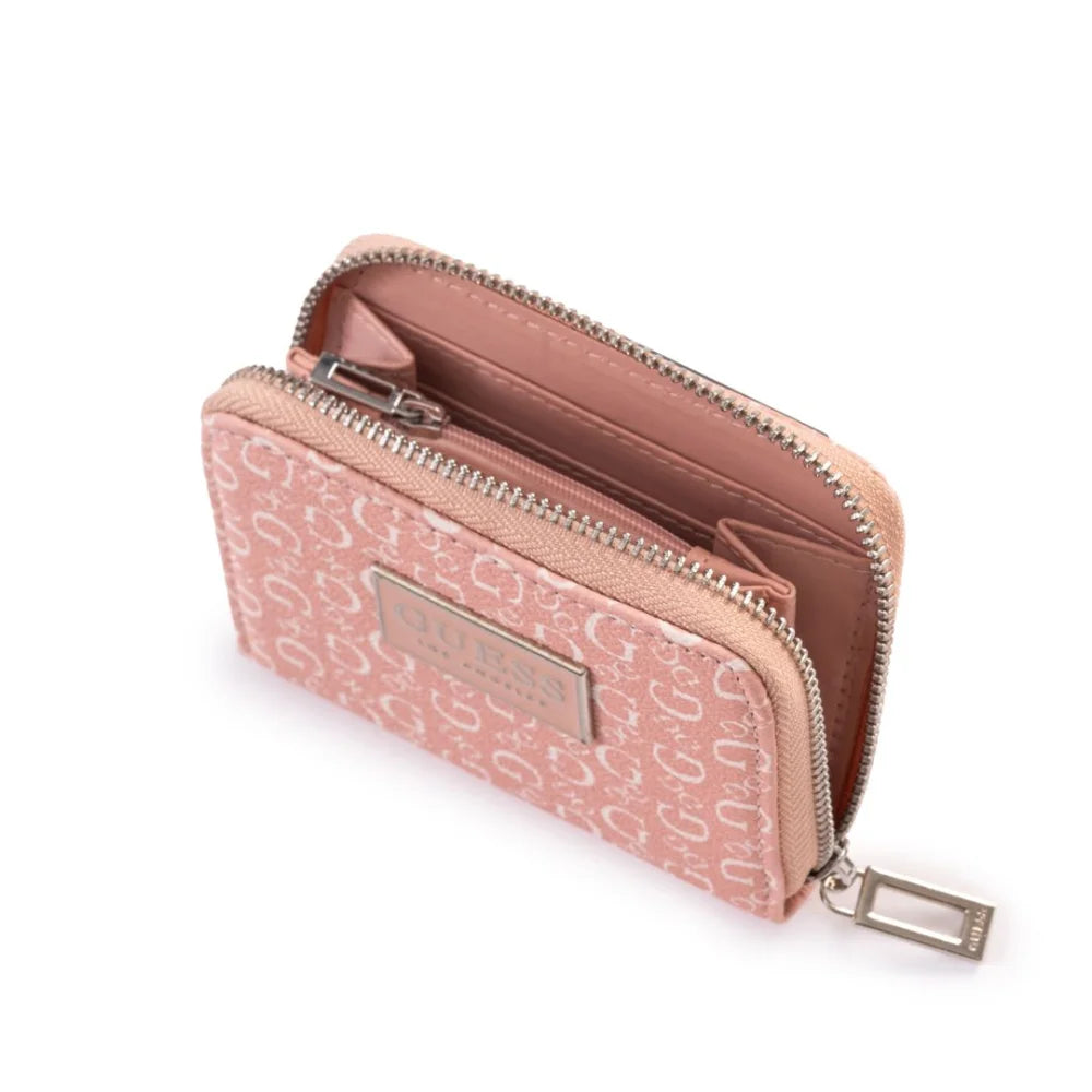 Guess Signature G Logo Monogram Flap Clutch