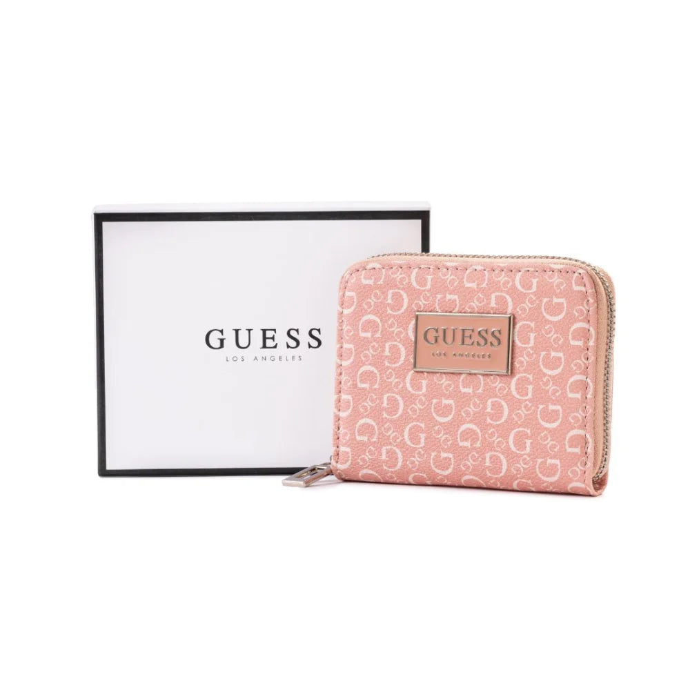 Guess Signature G Logo Monogram Flap Clutch