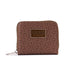 Guess Signature G Logo Monogram Flap Clutch - Brown