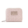 Guess Signature G Logo Monogram Flap Clutch - Light Pink