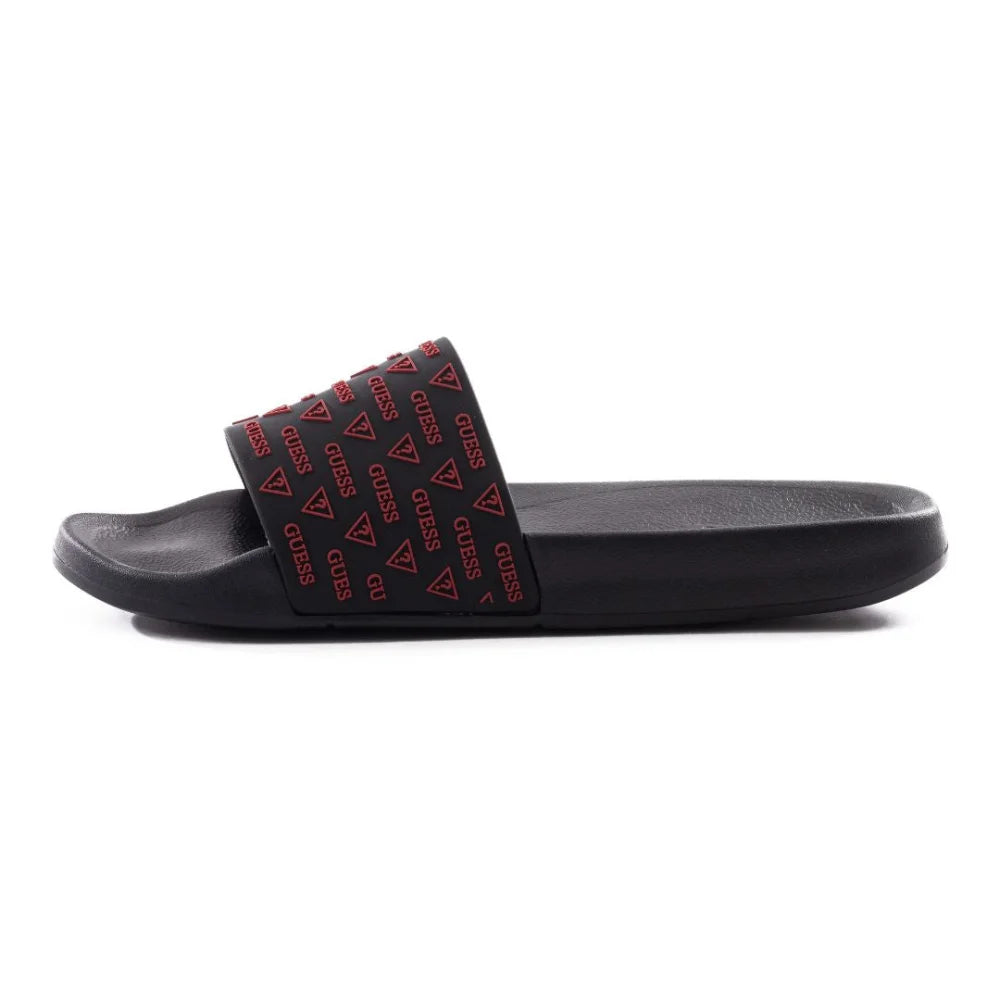 GUESS Signature Logo Slide Men - BLK