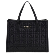GUESS Silvana quilted handbag-BLK - Black