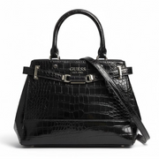 GUESS Silvye Luxury Satchel Handbag Women - BLK - Black