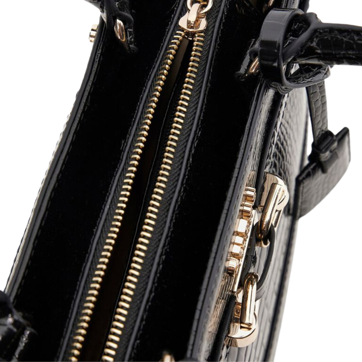 GUESS Silvye Luxury Satchel Handbag Women - BLK - Black