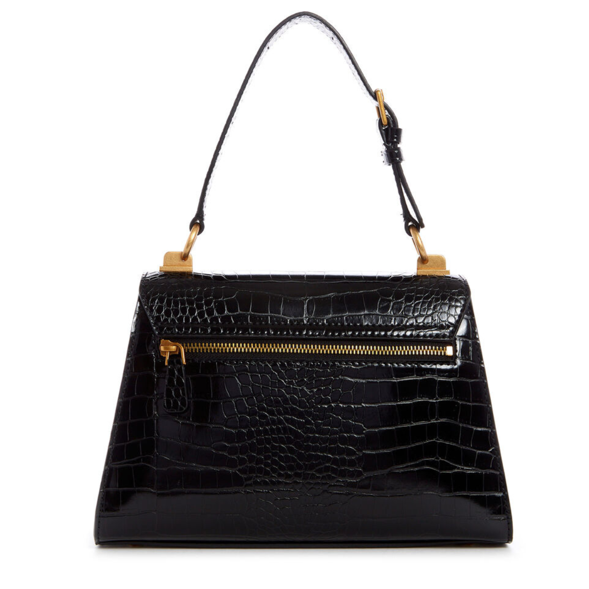 GUESS Stevie bag with top handle-BLK - Black