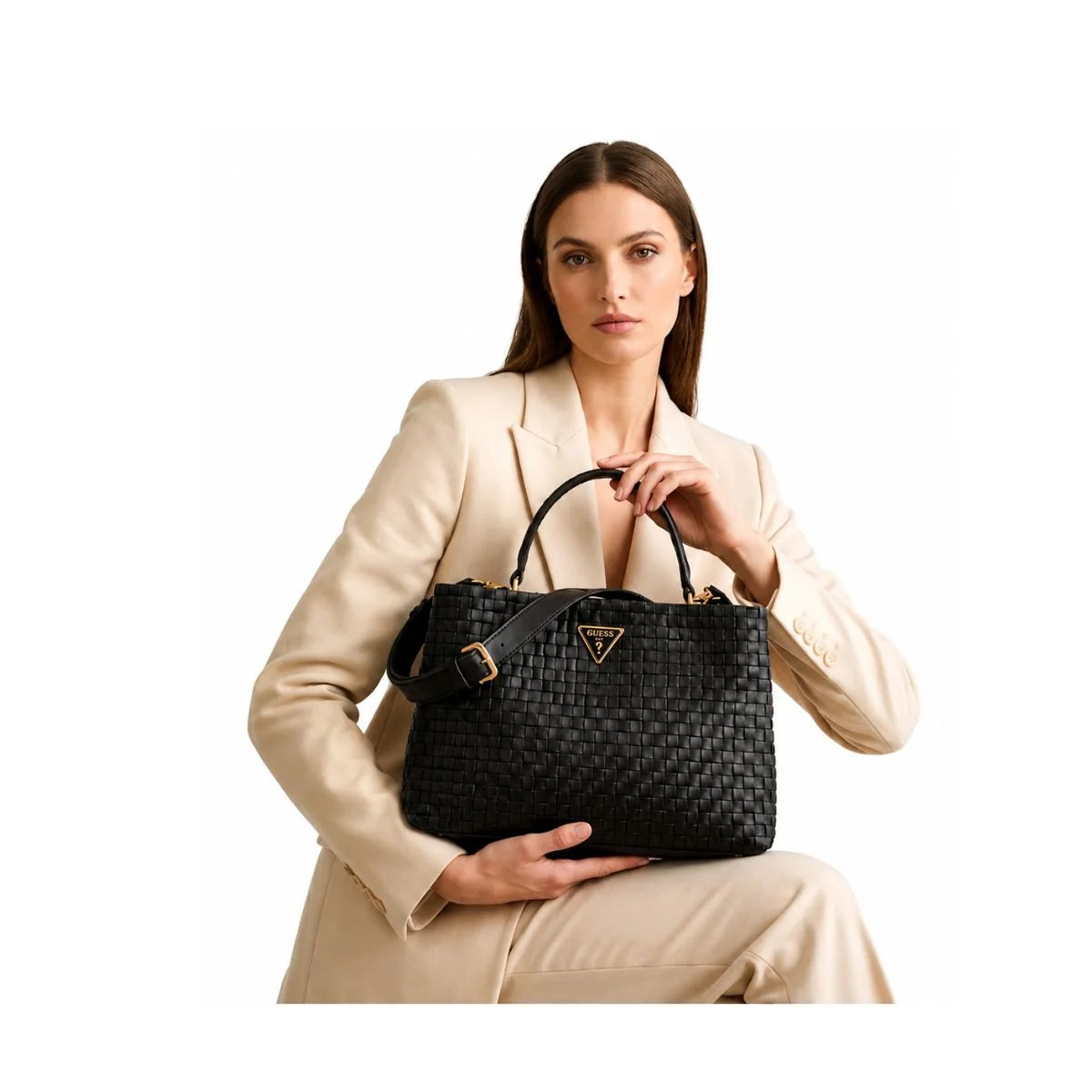GUESS Synthetic Shoulder Bag Women -BLK - Black