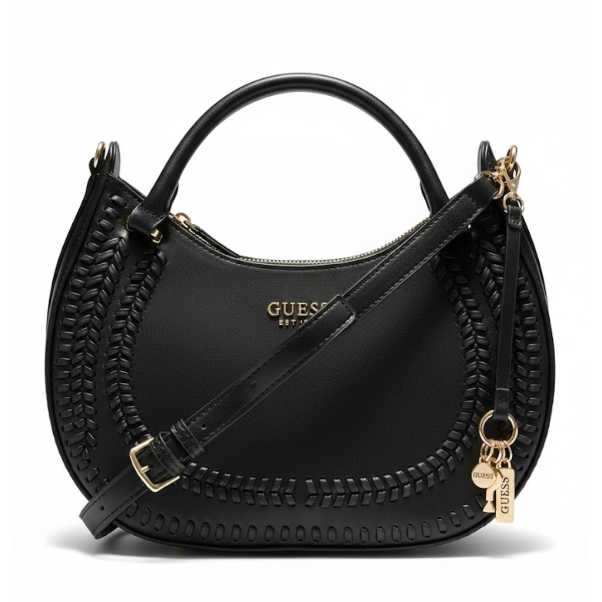 GUESS Tatum Satchel Handbag women - BLK - Black