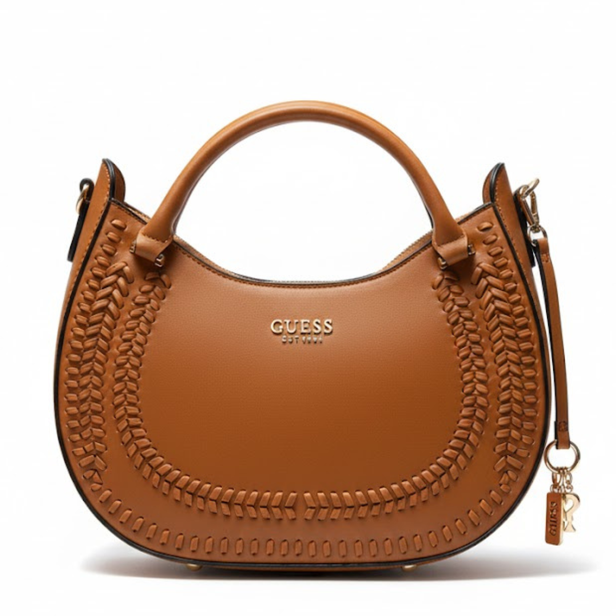 GUESS Tatum Satchel Handbag women - TAN - Tan