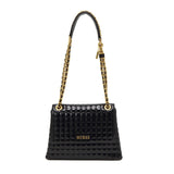 GUESS TIA Convertible Crossbody Bag Women - BLKPNT - Black Patent