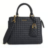 GUESS TIA Quilted Satchel Bag Women - BLK - Black