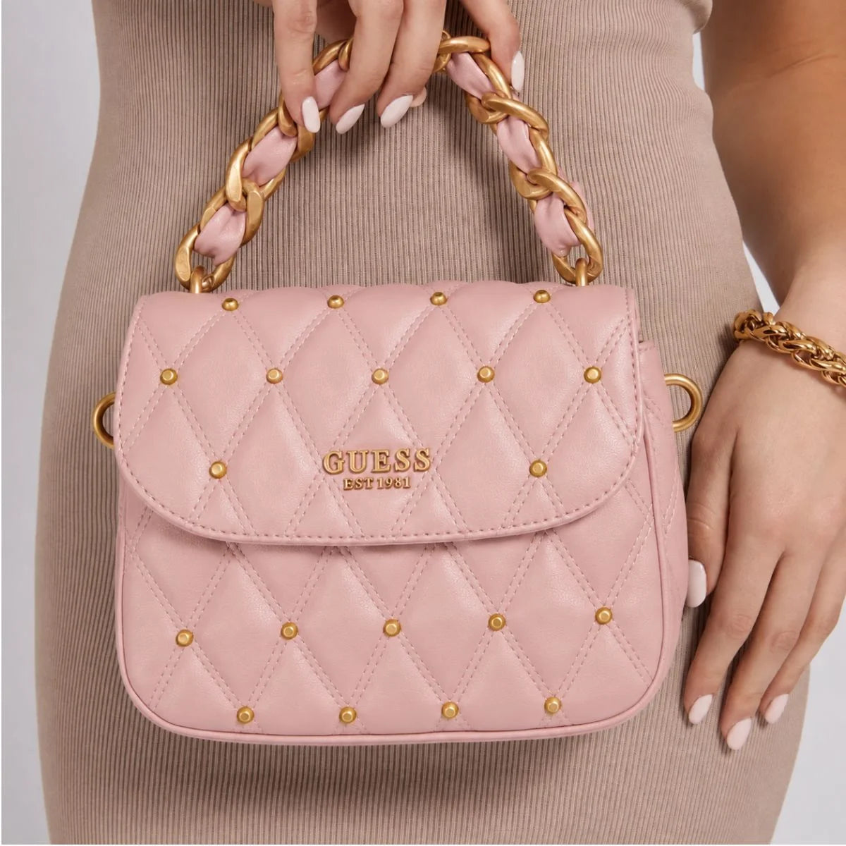 Guess Triana Flap Shoulderbag Women - PNK - Pink