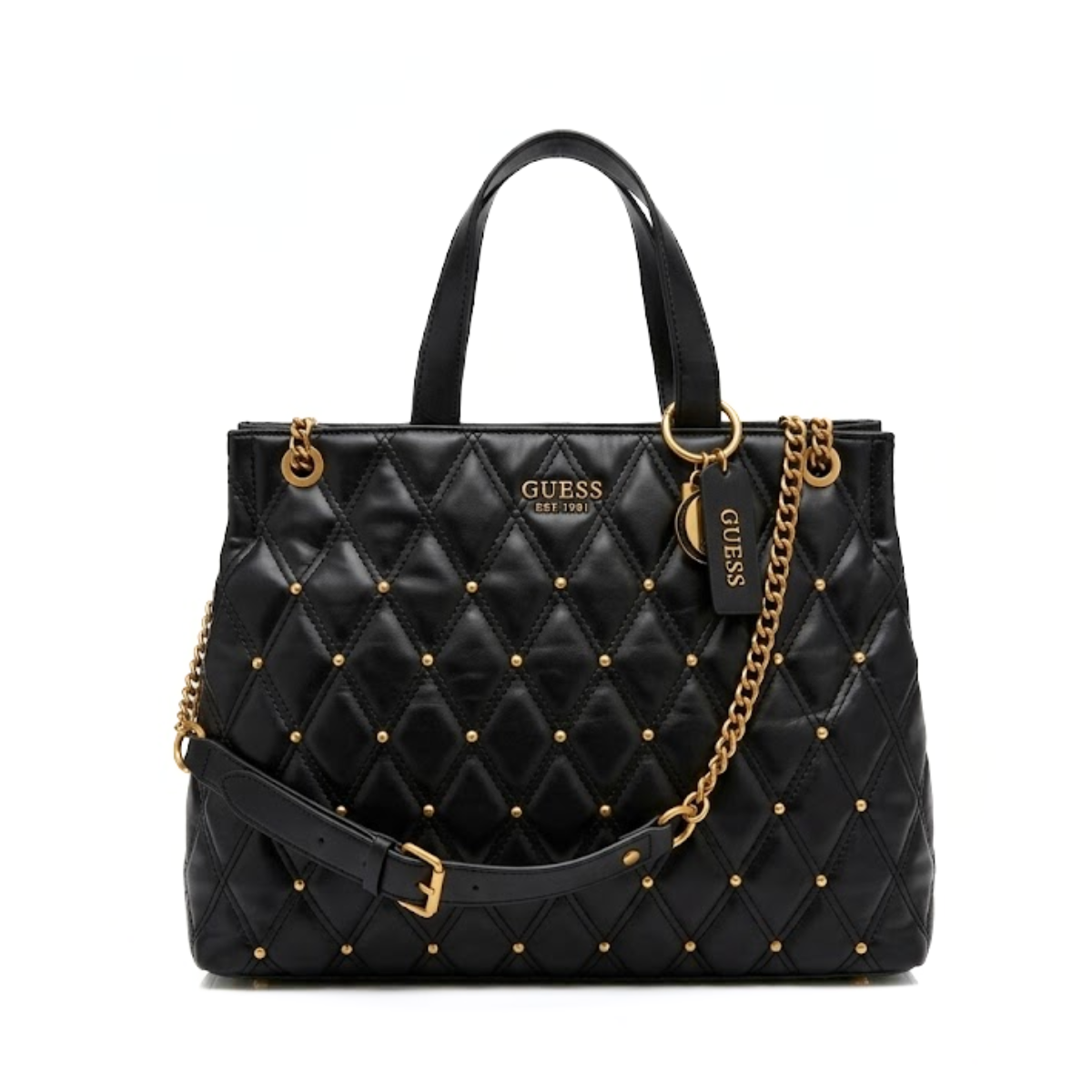 Guess Triana Girlfriend Shopper Tote Bag Shoulderbag Women - BLK - Black