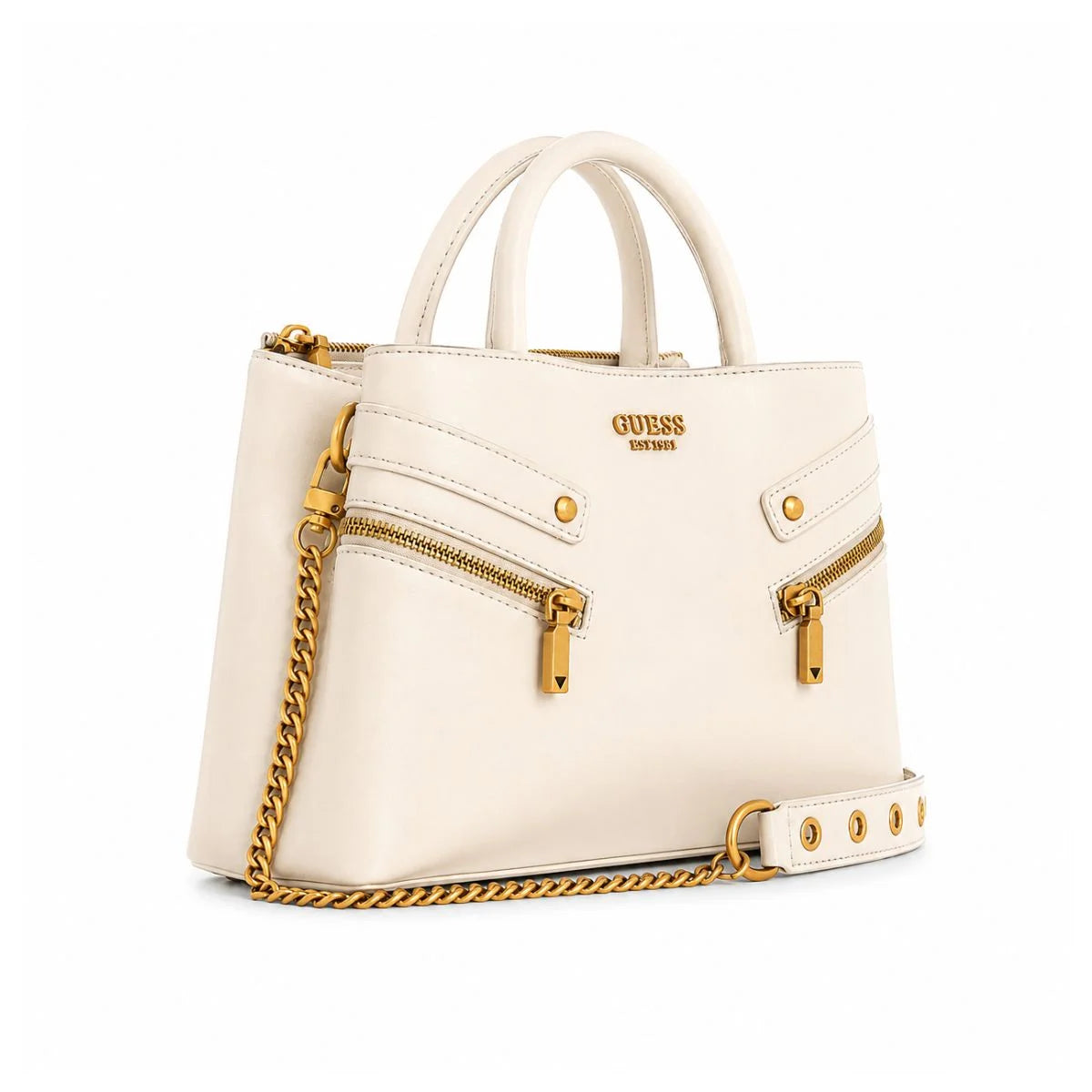 GUESS Trissa Shoulder Bag - CRM - Cream